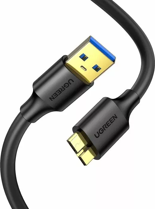 Kabllo USB 3.0 UGREEN 10843 USB-A në Micro-B, 2 m, 5 Gbps, e zezë