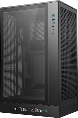 Kasë Deepcool CH270 DIGITAL mini tower, xham i temperuar, e zezë