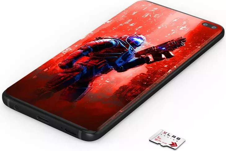 MicroSDXC memorje PNY XLR8 Gaming 128GB, Class 10, UHS-I, e bardhë