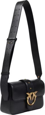 Çantë shpatulle Pinko Love One Mini Slouchy FL 104340 A0QO, e zezë
