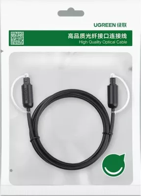 kabl audio optik Toslink UGREEN 70890 1 m, i zi, polybag