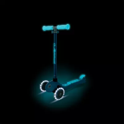 Trotinet për fëmijë Globber PRIMO PLUS GLOW LIGHTS 443-100, petrol blue