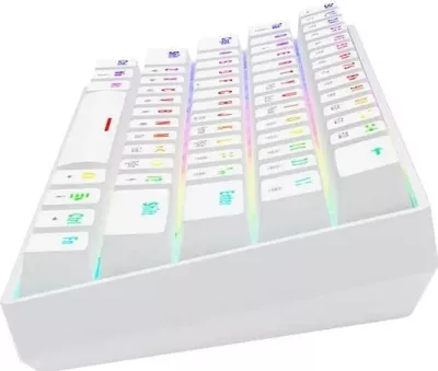Tastaturë mekanike Savio Whiteout X2, Outemu Brown, Hot Swap, e bardhë