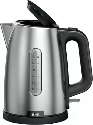 Çajnik elektrik Braun WK 1500, 1.7L, 2200W, inox, i zi