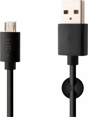 Kabllo USB Fixed FIXD-UM-BK, USB-A në microUSB, 1 m, 2.4 A Rapid Charge, e zezë