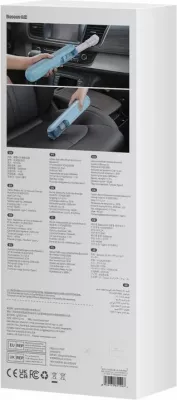 Fshesë elektrike mini pa kabllo Baseus A1 për veturë, blu