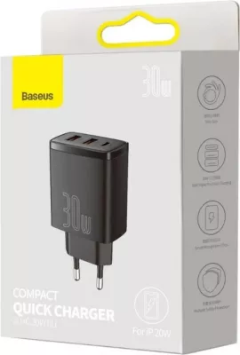 Karikues Baseus CCXJ-E01 për celular, smartwatch, tablet, i zi