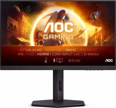 Monitor gaming AOC 27G4X, 68.6 cm (27"), 1920 x 1080 pixels, Full HD, LED, 0.5 ms, i zi