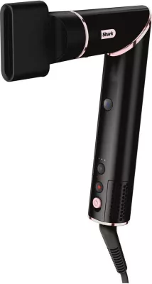 Tharëse flokësh dhe styler 3-në-1, Shark, HD424EU FlexStyle, 1400W, 3 nivele temperaturë, me Auto-Wrap curlers, furçë oval dhe koncentrator, kabllo 2.5m, e zezë