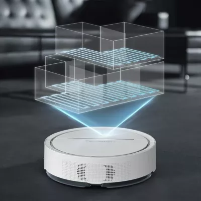 Fshesë me korrent robot, Rowenta RR7867WH, depozitë 0.70L, bateri 120 min, e bardhë