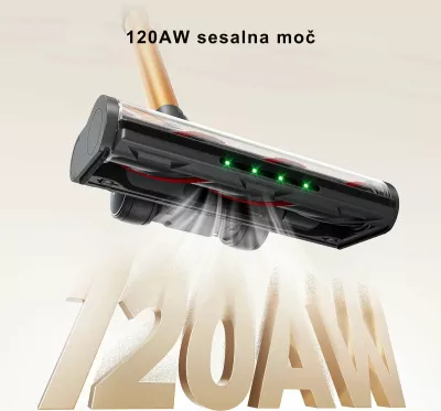 Fshesë elektrike vertikale pa kabllo Yaber P20 120AW, HEPA, 0.8L, 52 min, portokalli
