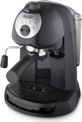 Aparat kafeje espresso me pompë, De'Longhi EC201.CD.B, 15 bar, rezervuar 1 L, 1050 W, i zi