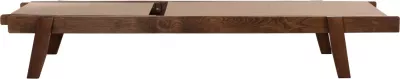 Shezlong profesional për plazh, dru fagu, ngjyrë arre dhe tekstileni mocha, FH10356.06, 200x61-66x31-91H cm