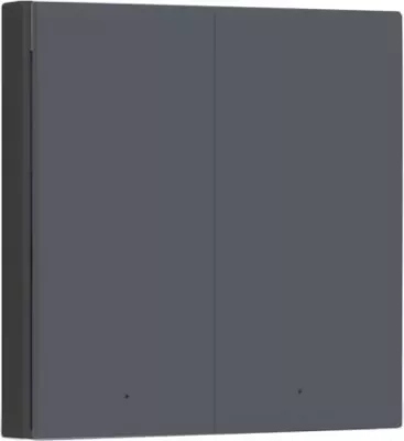 Switch muri smart Aqara H1 EU WS-EUK04, i dyfishtë, Zigbee 3.0, me neutral, gri