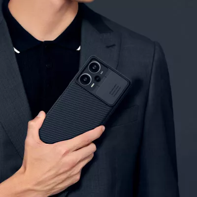 Mbështjellës Nillkin CamShield Pro për Xiaomi Redmi Note 12 Turbo / Poco F5, i zi