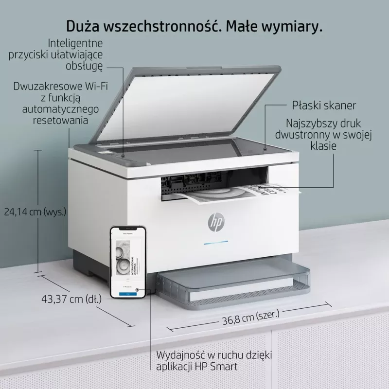 Printer HP LaserJet MFP M234dw, Laser, Gri
