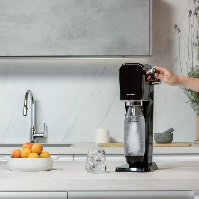 Aparat për gazifikim SodaStream ART, 1 L, 60 L, e zezë, çelik
