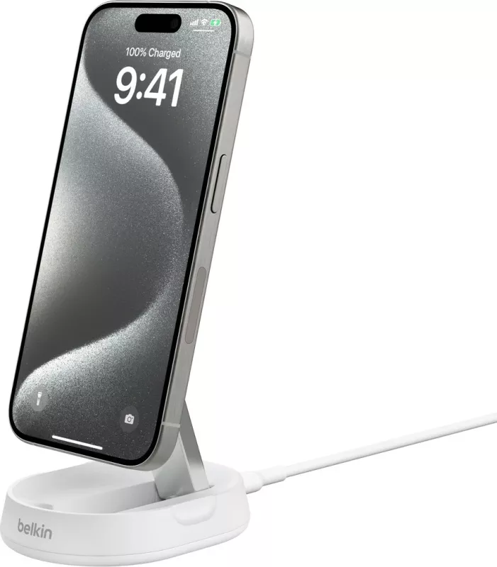 Mbushës wireless Belkin BoostCharge Pro, 15W, i bardhë