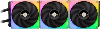 Kasë ftohëse me ujë Thermaltake Toughliquid Ultra 420 RGB, 3 ventilatorë, ekran LCD, e zezë
