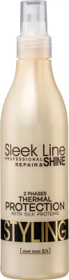 Fluid dyfazësh për stilim flokësh Stapiz Sleek Line Styling 2 Phases Thermal Protection për femra, 300ml
