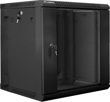 Kabinet Lanberg WF02-6612-10B, 19", me xham, i zi 