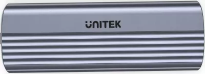 Kasë e jashtme për SSD M.2 NVMe Unitek S1241B01, USB-C 10Gbps, alumin, argjend