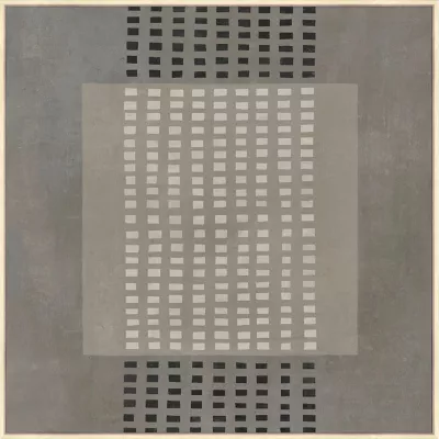 Pikturë dekorative FRAMED DREAM me kornizë, kanavacë, gri e bezhë, 80x80x4cm