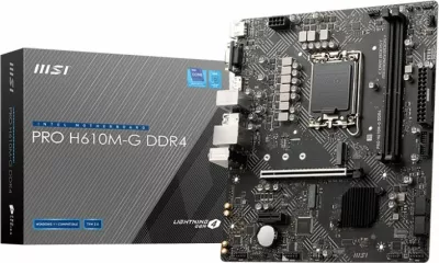 Pllakë amë MSI PRO H610M-G DDR4, Intel, LGA 1700, 64 GB