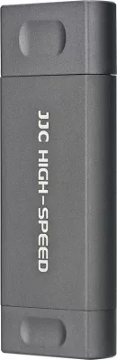 Lexues kartele memorjeje JJC CR-UTC4AC USB 3.1 300MB/s USB-C/USB-A dual slot SD/microSD, gri