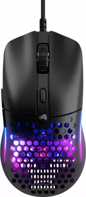 Maus gaming Glorious Model O Eternal GLO-OE-W-BLK, 12000 DPI, 6 butona, RGB, i zi