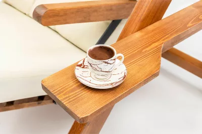 Karrige lëkundëse dyshe për kopsht, ngjyrë krem, Skye Decor Galata Swing S2