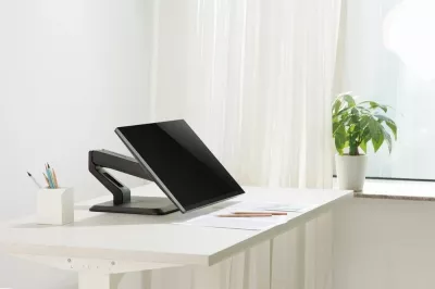 Mbajtëse tavoline për monitor Gembird MS-D1ST-01, 17-32", e zezë