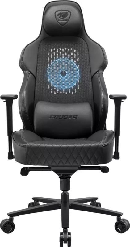 Karrige gaming COUGAR NXSYS AERO, 3D armrests, RGB ventilator, 160 kg, e zezë