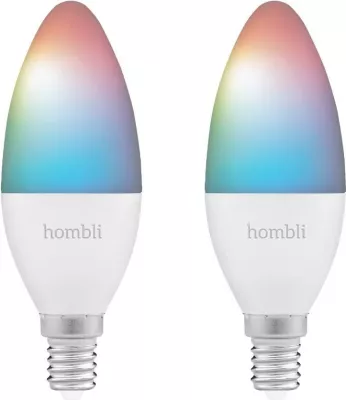 Llambë smart Hombli HBPP-0111, LED, E14, Bullet, Gri, Bardhë