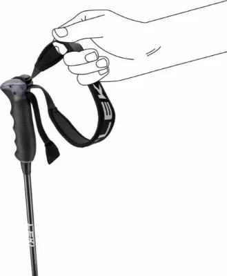 Shkopinj ski Leki Neolite Carbon, të bardhë 125cm