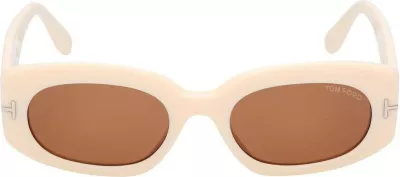 Syze dielli për femra Tom Ford CIELLE FT1187 25E, fildishi/kafe [Madhësia: 52]