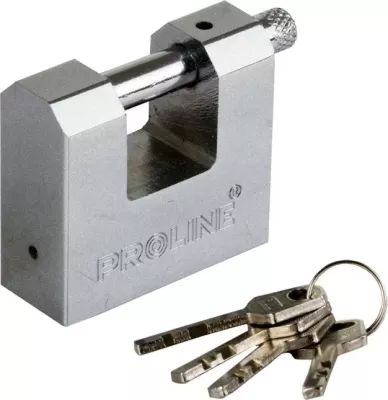 Katanc PROLINE 24261, 60 mm, bllokim i dyfishtë, 4 çelësa, argjend