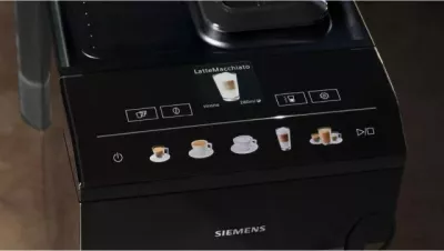 Aparat kafeje Siemens EQ.500 TP513R09, plotësisht automatik, 1.9 L, i zi
