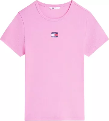 Maicë për femra Tommy Hilfiger Jeans TJW Badge Rib DW0DW17881, rozë [Madhësia: S]