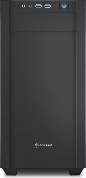 Kasë Sharkoon S1000, Tower, PC, micro ATX, Mini-ITX, Metal, e zezë
