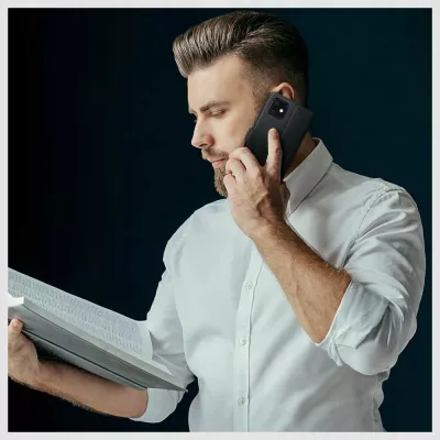 Mbështjellës portofol Tech-Protect për Samsung Galaxy A35 5G, eko-lëkurë, i zi