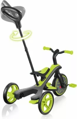 Biçikletë për fëmijë Globber Explorer Trike 4in1, e zezë dhe e verdhë