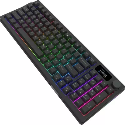 Tastierë mekanike Aqirys Atria, 96%, 95 taste, RGB, me kabllo, e zezë