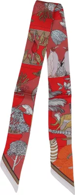 Fular për femra I am Foulard Floreale, i kuq