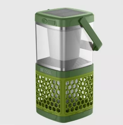 Llambë kampingu solar / vrasës mushkonjash BECOOL BC23IV05 5W, bateri 1800mAh, 40m², USB, jeshile