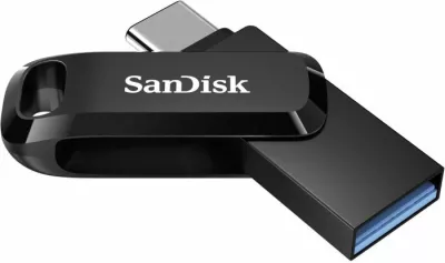 USB flash drive SanDisk Ultra Dual Drive Go SDDDC3-256G-G46 256GB USB-C/USB-A USB 3.2 Gen 1, e zezë, 1 copë