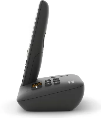 Telefon fiks pa kabllo Gigaset A690A, regjistrues automatik, libër telefoni 100 kontakte, i zi