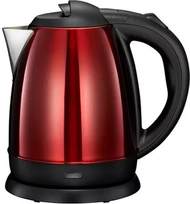 Zierëse uji, Elit WKM, 1.7 L, çelik inox, bazë 360°, filtër gëlqereje, e kuqe