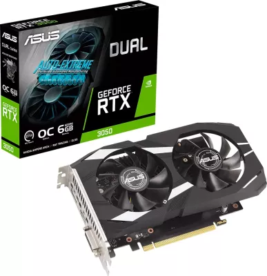 Kartelë grafike ASUS Dual GeForce RTX 3050 OC Edition 6GB GDDR6