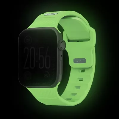Rrip sportiv për Apple Watch UNIQ Stride SE, FKM Rubber, 42/41/40mm, që ndriçon në errësirë